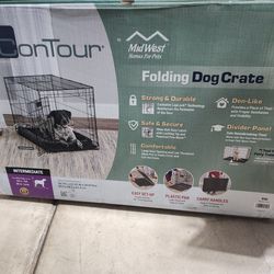 Brand New In Sealed Box Midwest Folding Single Door Dog Crate Kennel Intermediate