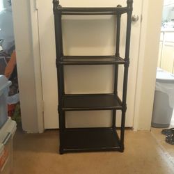4 Tier Plastic Shelf