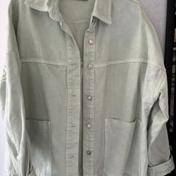 Jean Jacket Light Green Color
