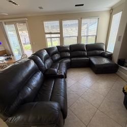 Leather Sectional Couch