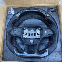 Dodge Led Carbon Steering Wheel 