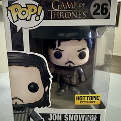 🏰2014 Funko POP! Game of Thrones Edition Four #26 Jon Snow Castle Black Muddy Hot Topic Exclusive⚔️