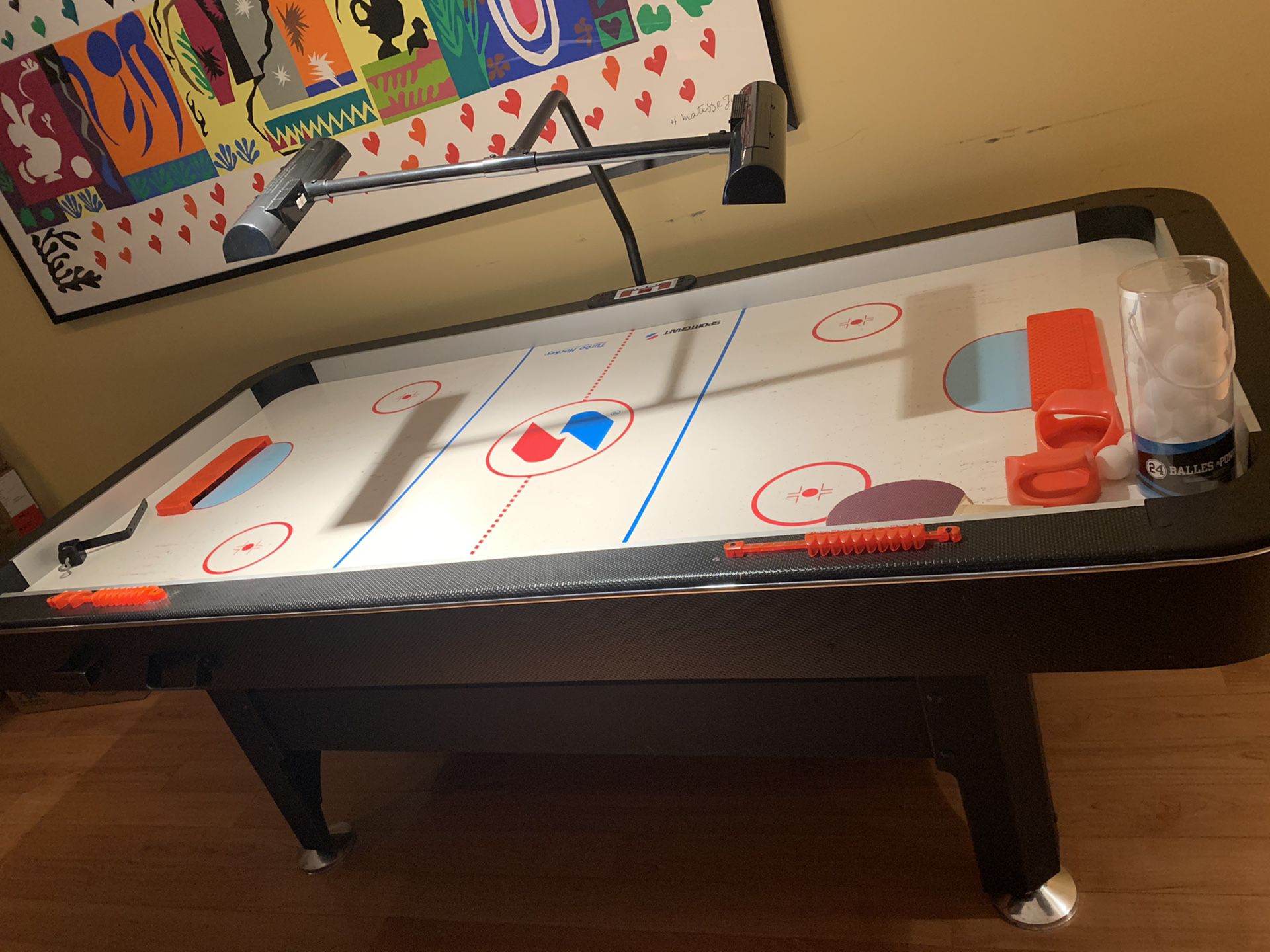 SPORTSCRAFT TURBO BOOST Air Hockey Table (orig $700) MUST GO BY TOMORROW. MAKE YOUR OFFER