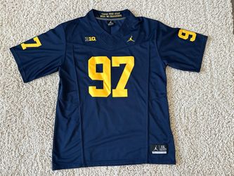 Aidan Hutchison Home Michigan Jordan Brand Jersey