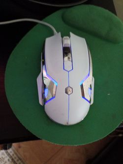 White Wired RGB Gaming Mouse