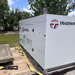 Tradewind 50kw Generator,Ats And Concrete Pad