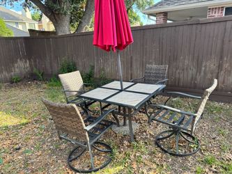 Patio table set