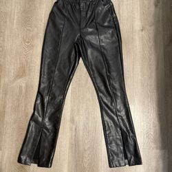 Abercrombie and Fitch ultra high-rise, skinny faux, black leather pants