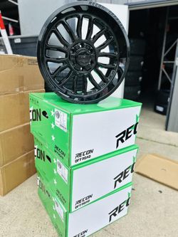 20X10 GLOSS BLCK RIMS TIRES 5.6 & 8 LUG WE OFFER 120 DAYS OPTION
