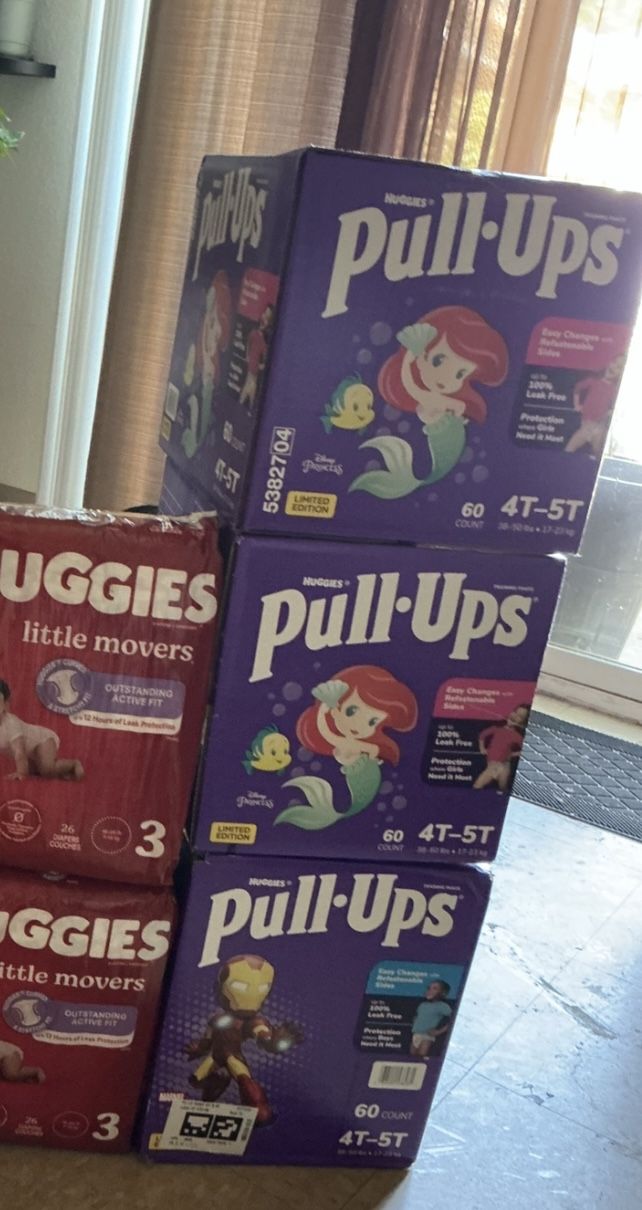 Huggies Pull Ups 20$ EACH BOX