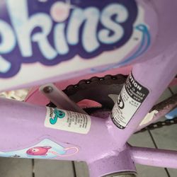 Girl's 16 Inch Bike With Training Wheels