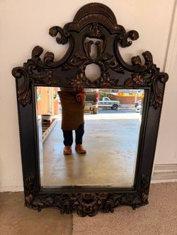 Move out sale!! Baroque Revival style Hand-carved mirror with bronze accents