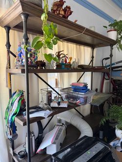 Bookshelf and TV