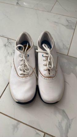 Nike White Leather Golf Shoes Sz 8