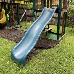 Green Slide For Playground