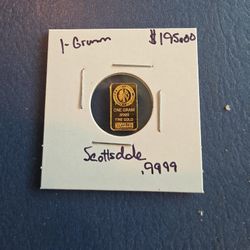 Collectible Coin One Gram Bar Scottsdale 