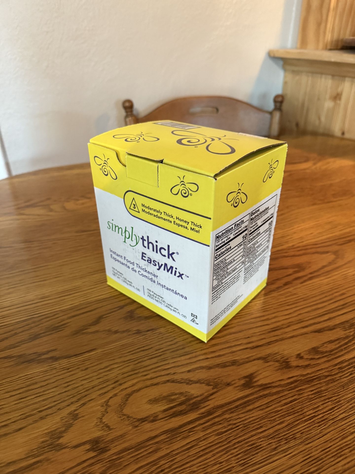 Simply Thick Food Thickener 100 Packets Honey Flavor