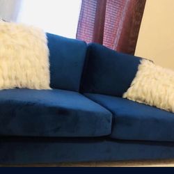 Blue Loveseat /couch 