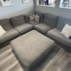 Light Gray Sofa Sectional From City Furniture