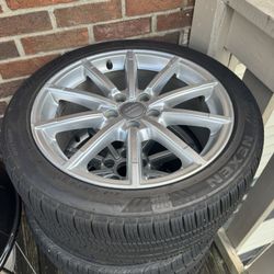 Set of 4 Audi A4 tires And Rims.