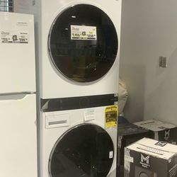 LG Wash Tower 4.5 cu. ft. Front Load Washer & 7.4 cu. ft. Gas Dryer $1,250