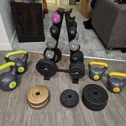 Weight Sets With Stand 