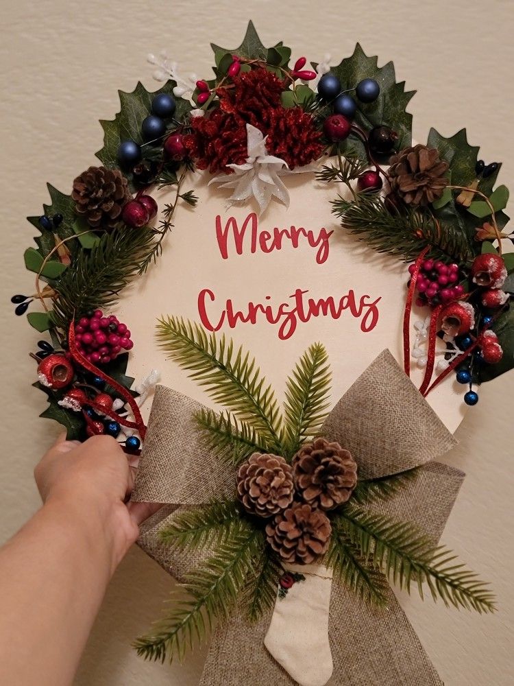 Handmade-Christmas Door Decoration- NEW- 