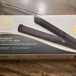 Hot Tools Pro Artist Black Gold Collection Smoothwave Vibrating Flat Iron, Professional Hair Straightener for Stylists *Brand New In Box*