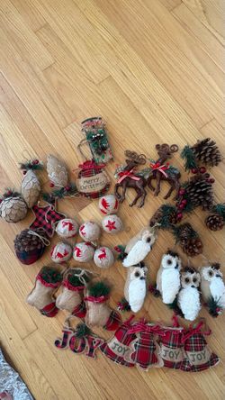 Rustic Christmas Ornament Collection – set ask $20 firm