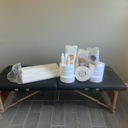 Not free waxing materials including foldable table all for $200  obo