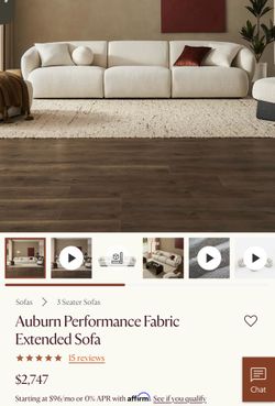 Boucle extended sofa