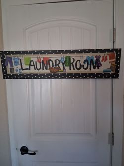 Laundry room sign, wall hanging