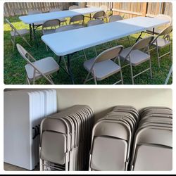 Mesas y sillas para tu evento $10