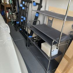 Twin Frame Black .,    2 Rack Shoes  And A Lamp 