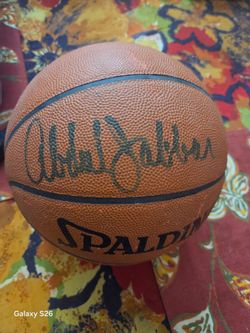 Kareem Abdul-Jabbar signed basketball