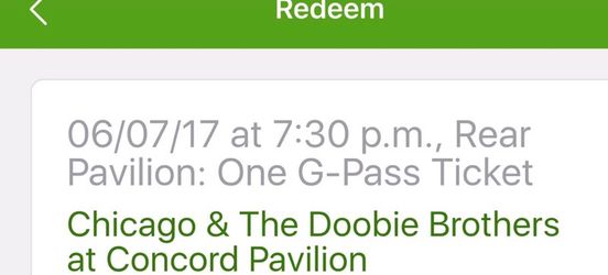 3 Chicago & Doobie Brothers concert tickets for tomorrow $100