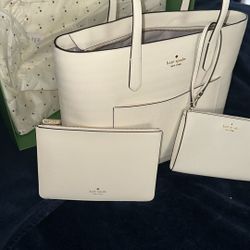 Kate Spade ♠️ Lg Tote Set 