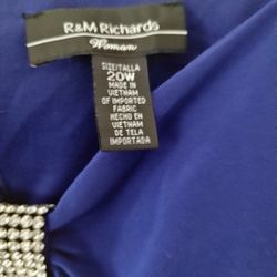 R & M Richards Beautiful Royal Blue Dress