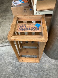 Old wooden produce box