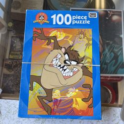 Vintage Taz Looney Tunes 100 Piece Puzzle 
