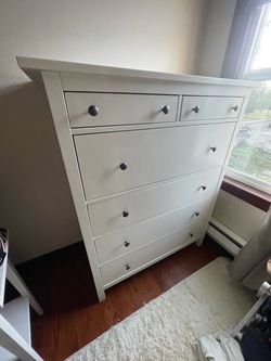 Hermes IKEA Dresser 6 drawer tall - white - LIKE NEW