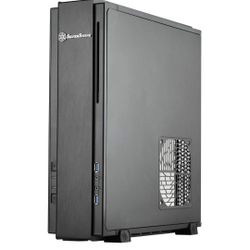 SilverStone Technology Milo Z Mini-Itx/DTX Small Form Factor SFX Computer Case with PCI-E Riser Card, Black SST-ML07B-USA