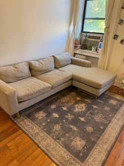 FREE West Elm Eddy Reversible Sectional Sofa — Harlem — Pickup Only