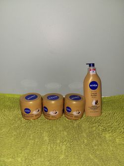 3 Nivea 16oz/1 Nivea 16.9oz body lotion Cocoa Butter