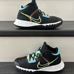 Youth Size 4Y Nike Kyrie Flytrap 4 Basketball Shoes Black/Lime/Lagoon