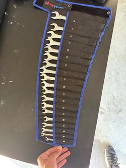 Combination Wrench Set with Roll Pouch
