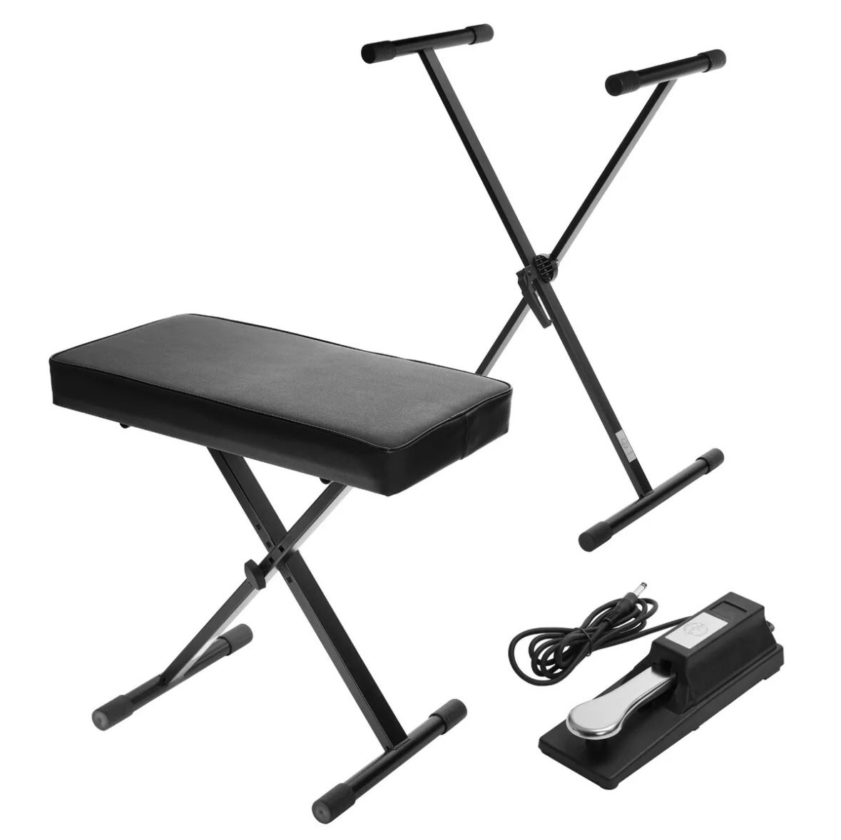HA Keyboard Stand/Bench Pack with Sustain Pedal #HA-KSBP-V2