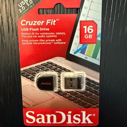 SanDisk Cruzer Fit 16GB USB Flash Drive