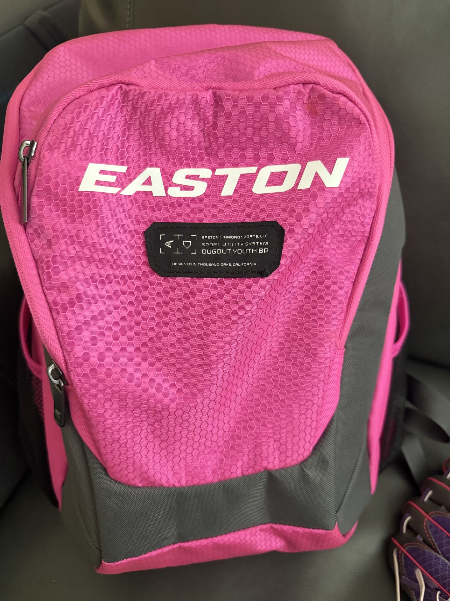 Softball backpack and glove 9.5”