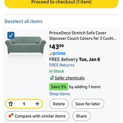 XL Sage Sopha Cover From Amazon 